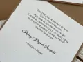 Zyczenia na ślub dla siostry: "Pięknej Drogi do Świętości w jedności z Bogiem". Tekst na karcie zaproszenia.