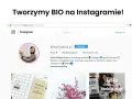 Fajny biogram na IG profilu @kreartywna.pl, gdzie Sylwia Matyja-Jaczun wspiera przedsiębiorców w kreowaniu marek online.